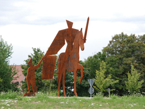 Kreiselkunstwerk in Hirschberger Allee - Schriesheimer Straße in Ladenburg 
