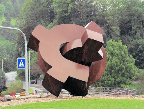 Kreiselkunstwerk in Tuttlinger Straße - An der Staig - Bahnhofstraße - Am Lippach in Mühlheim an der Donau 