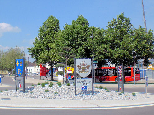 Kreiselkunstwerk in Bürgermeister-Reiger-Straße in Nördlingen 