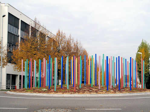 Kreiselkunstwerk in Stangenstraße - Leinfelder Straße in Leinfelden-Echterdingen 