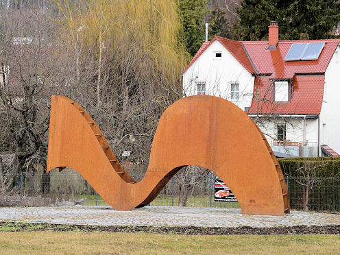 Kreiselkunstwerk in Grafenwiesen - Lindachstrasse in Nagold 