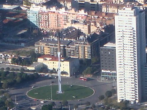 Kreiselkunstwerk in Glorieta de Europa in Valencia in Spanien 