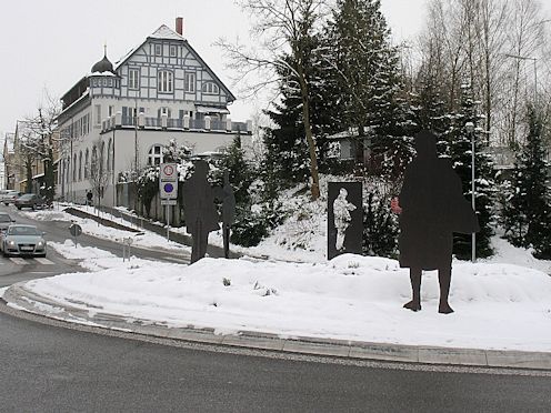Kreiselkunstwerk in Poststraße - Karlstraße - Bachstraße - Paradiesstraße in Bad Saulgau 