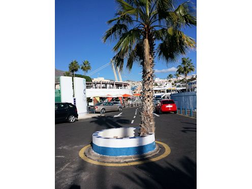 Kreiselkunstwerk in Av de Colón in Santa Cruz de Tenerife  