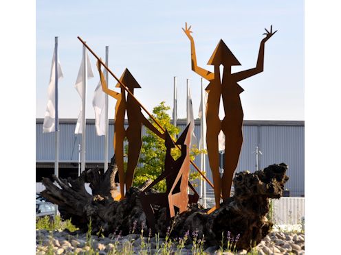 Kreiselkunstwerk in Josef-Probst-Straße - L550 in Germersheim 
