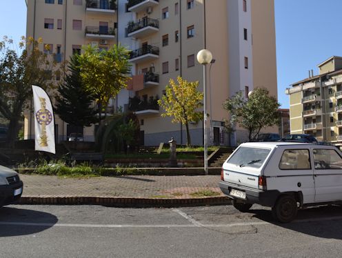 Kreiselkunstwerk in Piazza Dante in Rossano 