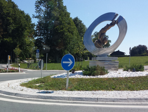 Kunst im Kreisverker in Waakirchen