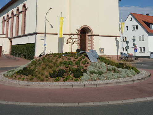 Kunst im Kreisverkehr in Eppertshausen