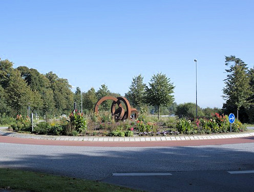 Kreiselkunstwerk in Domstraße - B431 in Meldorf 