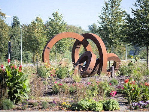 Kreiselkunstwerk in Domstraße - B431 in Meldorf 