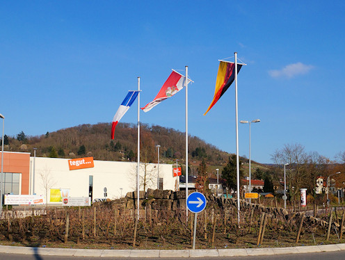 Kreiselkunstwerk in B 3 - Heidelberger Straße in Bensheim 