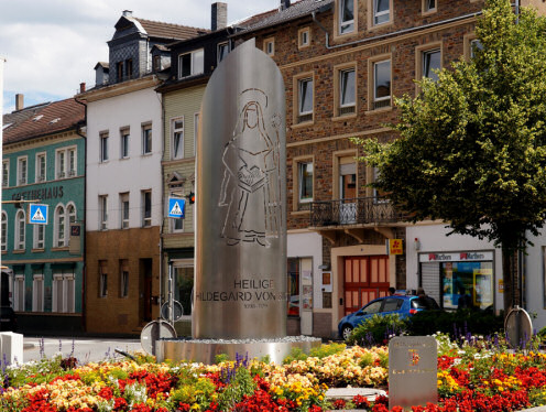 Kunst im Kreisverker in Bingen, Hospitalstraße - Vorstadt - Rheinkai