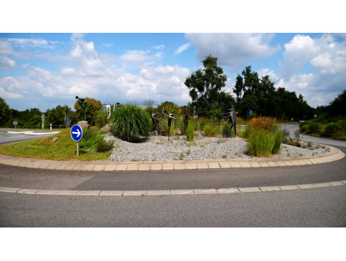 Kunst im Kreisverker in Laudenbach (Baden-Würtemberg)