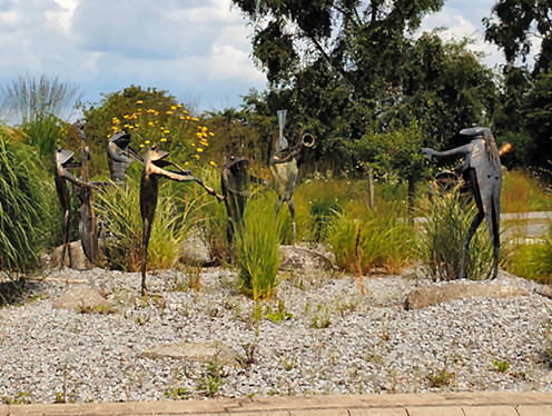 Kunst im Kreisverker in Laudenbach (Baden-Würtemberg)