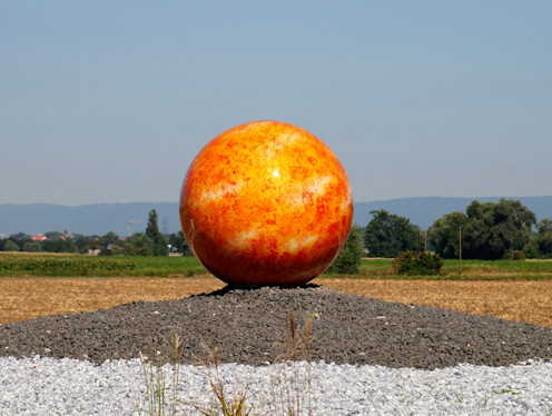 Kunst im Kreisverker in Backnang Annonaystrasse