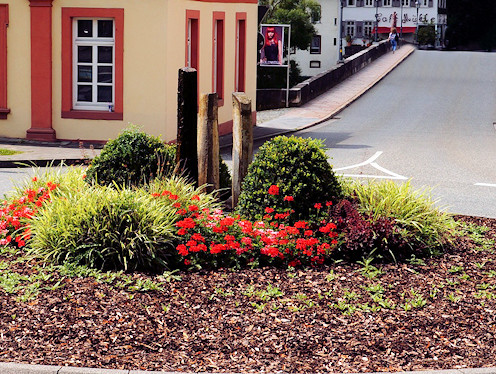 Kunst im Kreisverkehr in Weilburg 