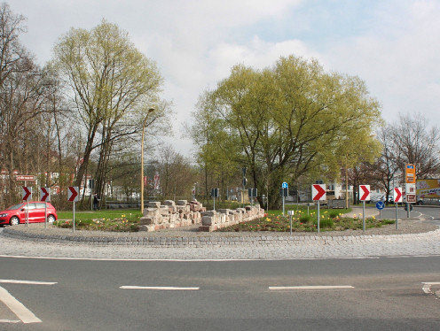 Kunst im Kreisverkehr in Schmalkalden (Thüringen), Bahnhofstrße - Recklinghäuser Straße