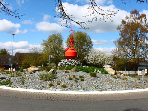 Kunst im Kreisverkehr in Brunsbüttel, B5 - Westerbelmhuser Straße