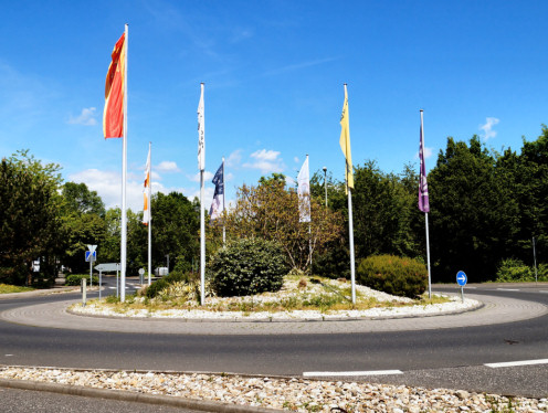 Kunst im Kreisverkehr in Sulzbach, Am Limespark - Otto-Volger-Straße