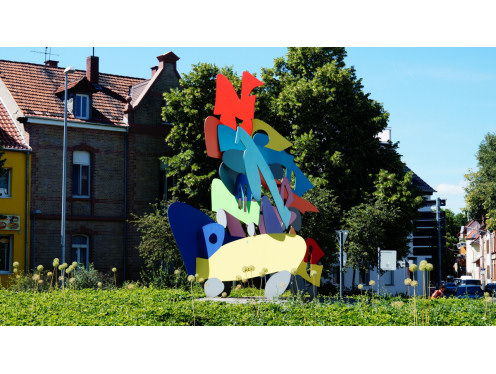 Kunst im Kreisverkehr in Worms, SiegfriedStraße - Berliner Ring - Gaustraße