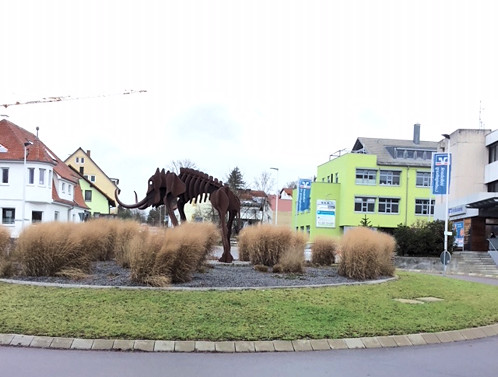 Kunst im Kreisverkehr in Steinheim a.d. Murr