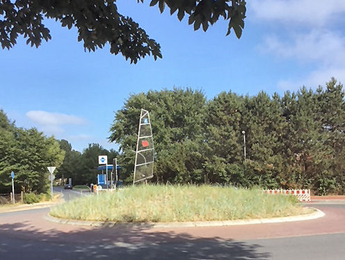 Kunst im Kreisverkehr in Sankt Peter Ording