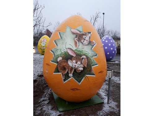 Kunst im Kreisverkehr in Coswig