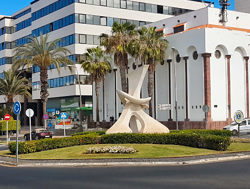 Kreiselkunstwerk in in Santa Cruz de Tenerife 