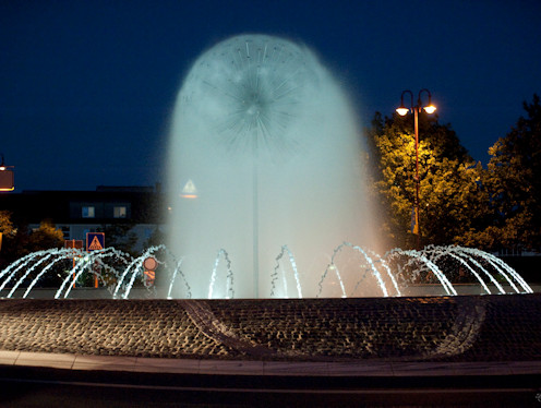 Kunst im Kreisverkehr in Stadtallendorf