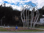 Kunst im Kreisverkehr von Armin Guerino in Tiroler Straße - B86 in Villach Österreich