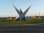 Kunst im Kreisverkehr von  Reinhard Bombsch in Binzen