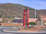 Kunst im Kreisverkehr von Guido Zeller in Amorbach
