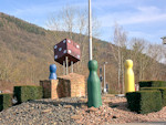 Kunst im Kreisverkehr von Guido Zeller in Amorbach